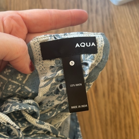 Aqua Printed Cold Shoulder T-shirt - Picture 5 of 5